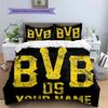 Custom Name BVB Bedding,Quilt Set Quilt Cover Pillowcase Home Birthday Gift(1 * Duvet Cover + 2 * Pillowcase, Without Core) -HE48