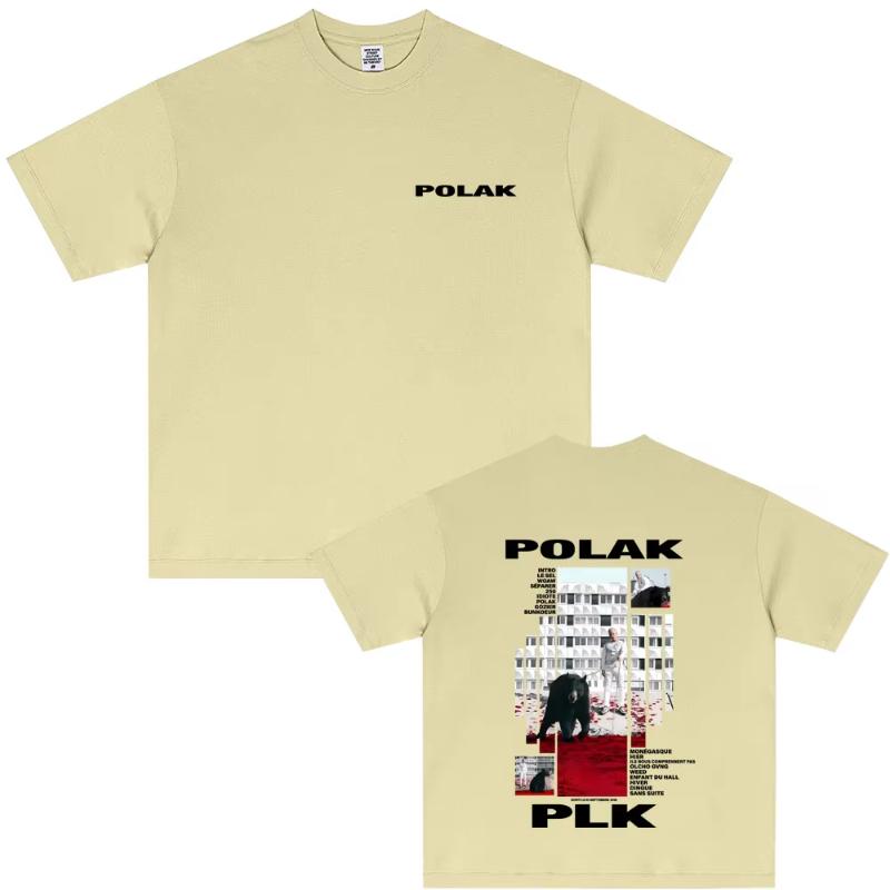Rapper Plk Polak Graphic Tshirt Unisex Women Fashion Pop Music Streetwear Male Casual Cotton T Shirts Unisex Vintage Hip Hop Tees