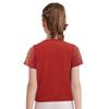 Girls Shiny Sequins Round Neck Short Sleeve T Shirt Cheerleading Dance Performance Stage Party Top