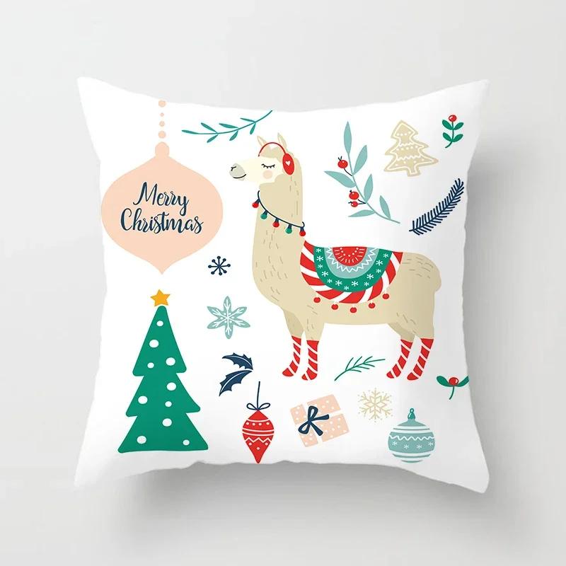 Cartoon Alpaka Dekokissenbezug Kreativer Druck Polyester Kissenbezug Kawaii Raumdeko Körperkissen Anime