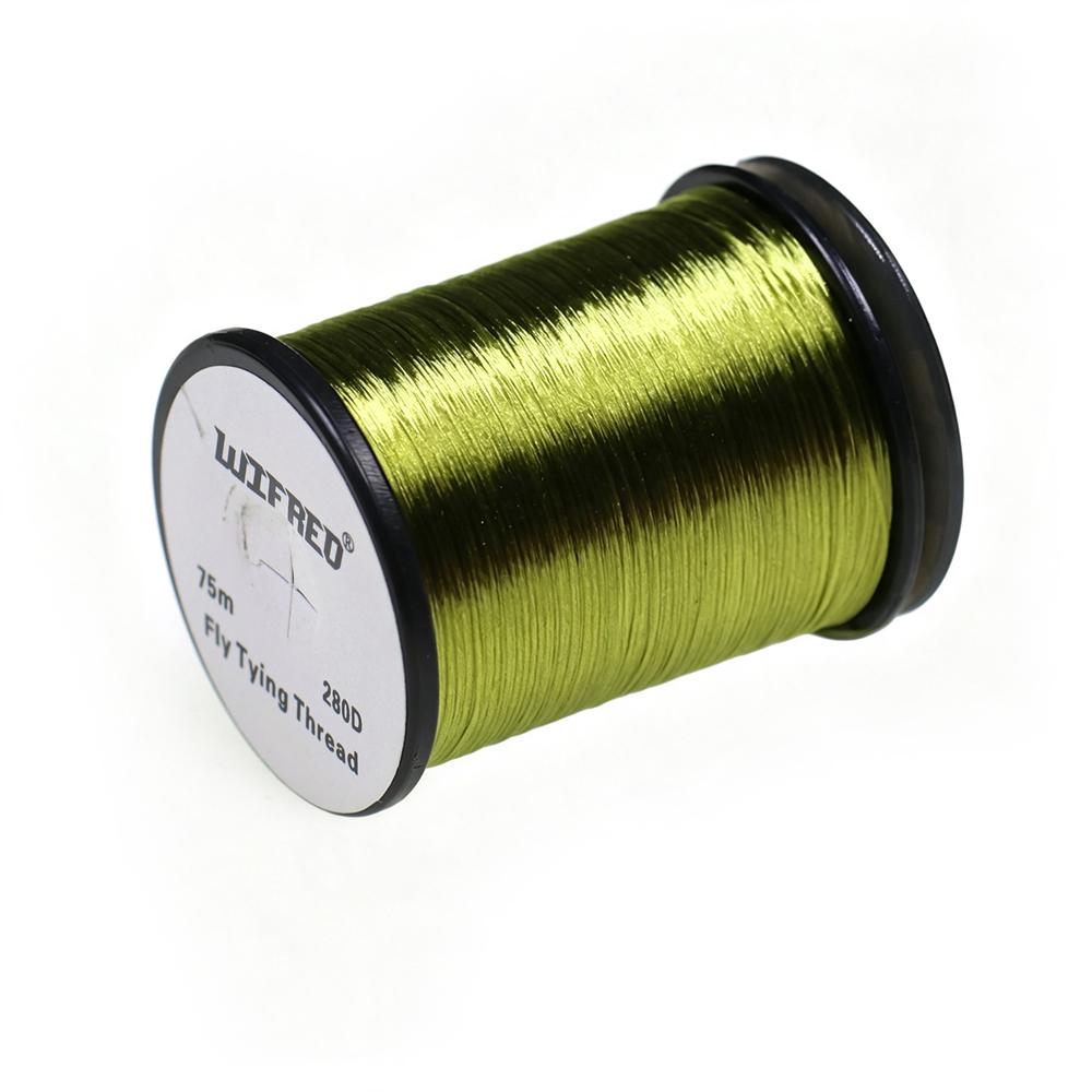 280D High Strength Fly Tying Thread Nylon Flat Floss for Saltwater Streamers Big Wet Nymphs Baitfish Predator Muskie Pike Flies