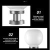 Stainless Steel Pillar Lamp Waterproof Solar Post Lamp LED Round Ball  For Garden Villa Pillar