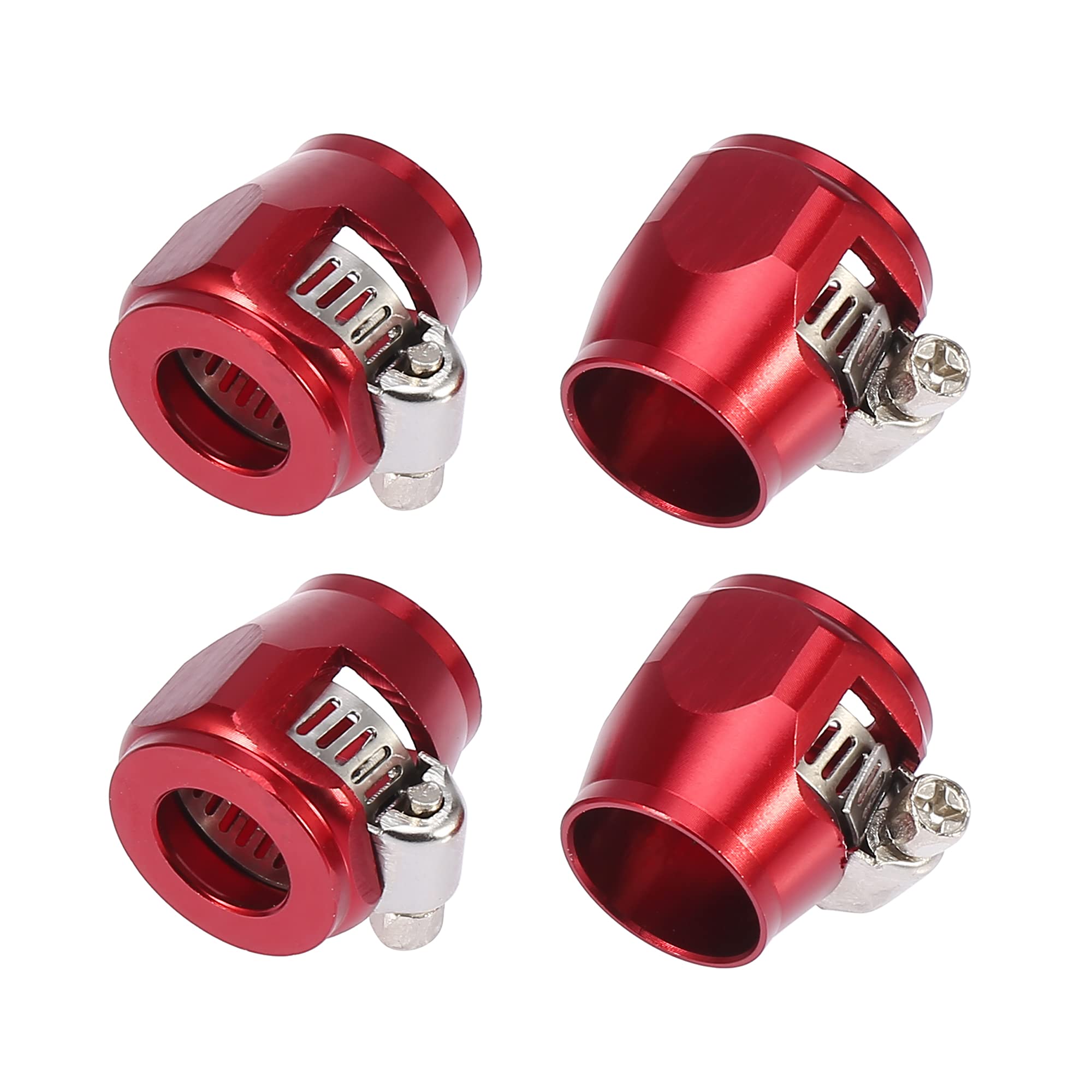 X AUTOHAUX AN8 Car Hose Finisher Clamp Line Clip Car Hose Finisher Flexible 26mm красный