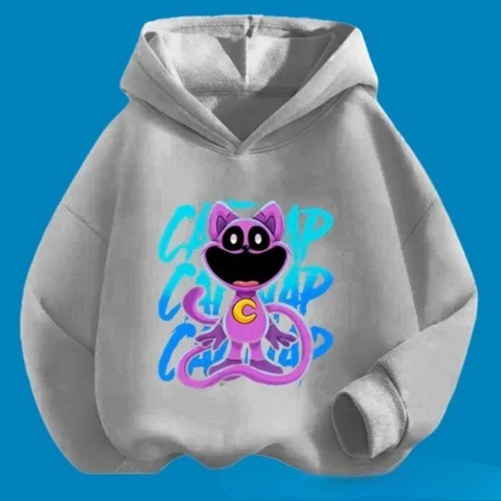 Cartoon Smiling Small Animal Long Sleeved Shirt, Children's Hoodie, Casual Autumn Sports Shirt