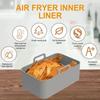 Air Fryer Silicone Pot Air Fryer Liner Heat Resistant Air Fryer Silicone Basket Rectangle Baking Pan for
