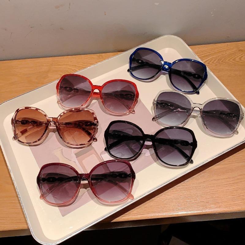 non-polarized Women Oversized Sunglasses New In Vintage Round Gradient Outdoor Shades Travelling Hiking Eyewear