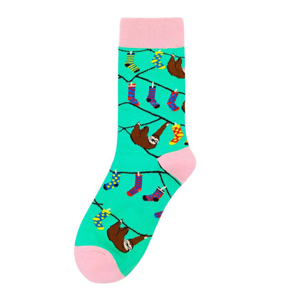 One Pair Packed Monkey Sock Dopamine Cartoon Tube Socks