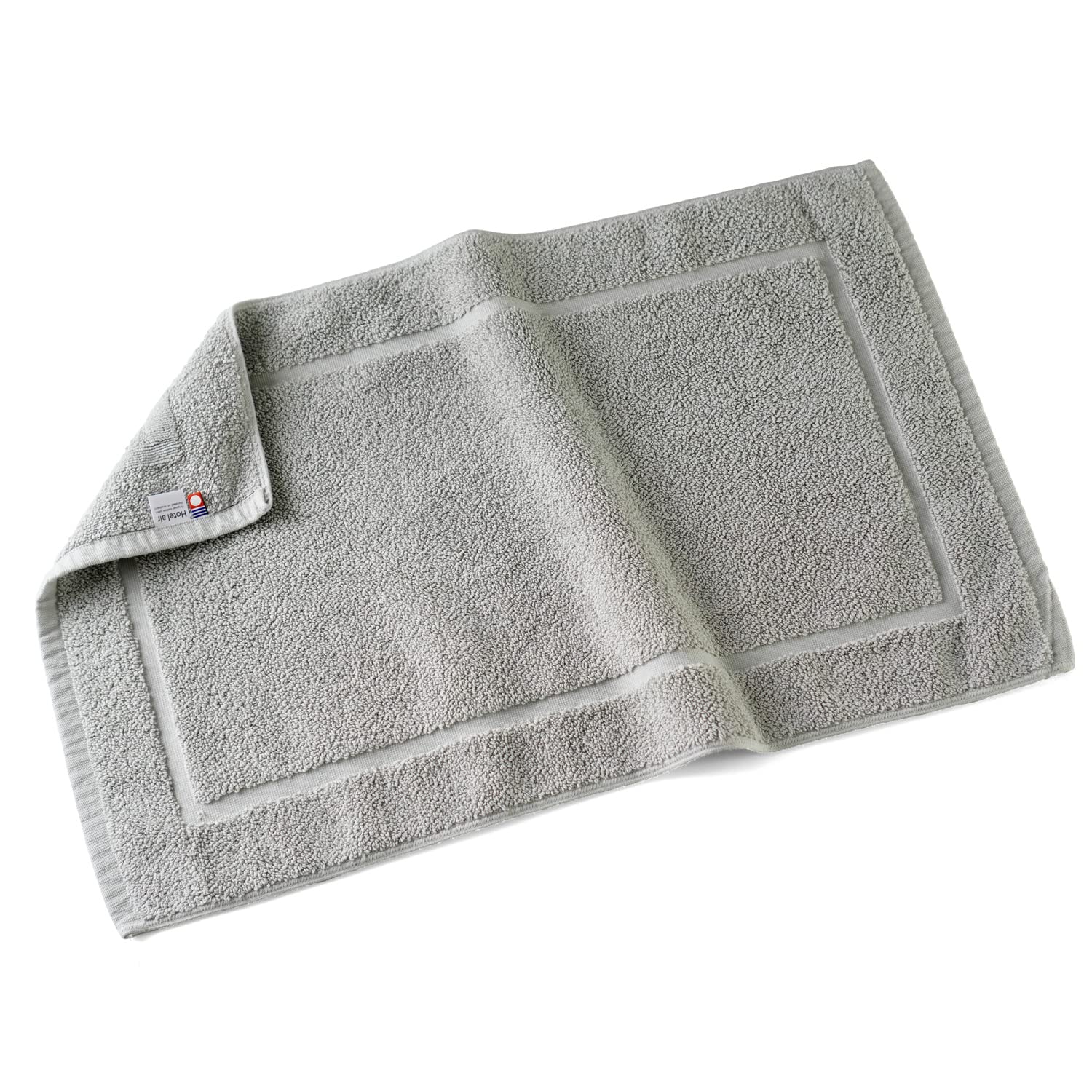 

oruTa Bath Imabari Made in Suitable for Hotels and 69 x 43 Gray Mat, Toweling, Washable, Japan, Absorbent, Quick-Drying, 100% Cotton, Inns, Approx. серый