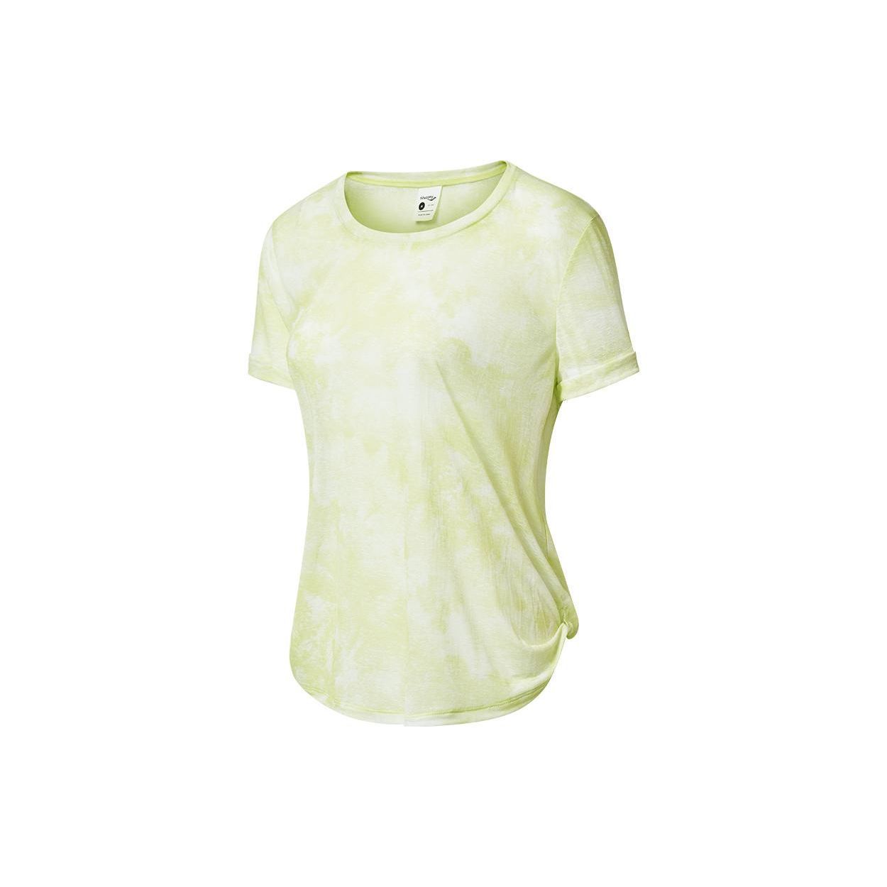 

SAUCONY Дышащая футболка с принтом тай-дай, с круглым вырезом и короткими рукавами, женские топы, молочно-желтый, зеленый SC1230171A-YL07 XXL