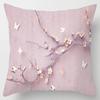 Square Pillow Case, D Printing Flower, Elegant and Fresh, Home Decoration, Living Room Sofa Cushion Cover, Pillow Case