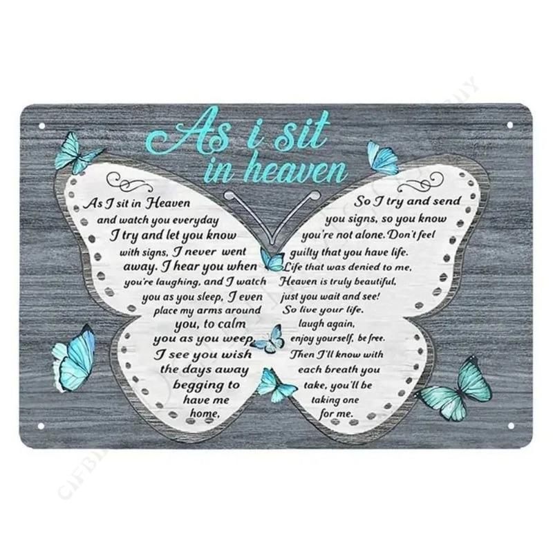 My Garden Tin Sign, Metal Wall Decor 20x30cm