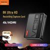 Charm VC308K 8K HDMI Video Capture Card for Live Streaming with Ultra HD Loop-out & USB Screen Casting