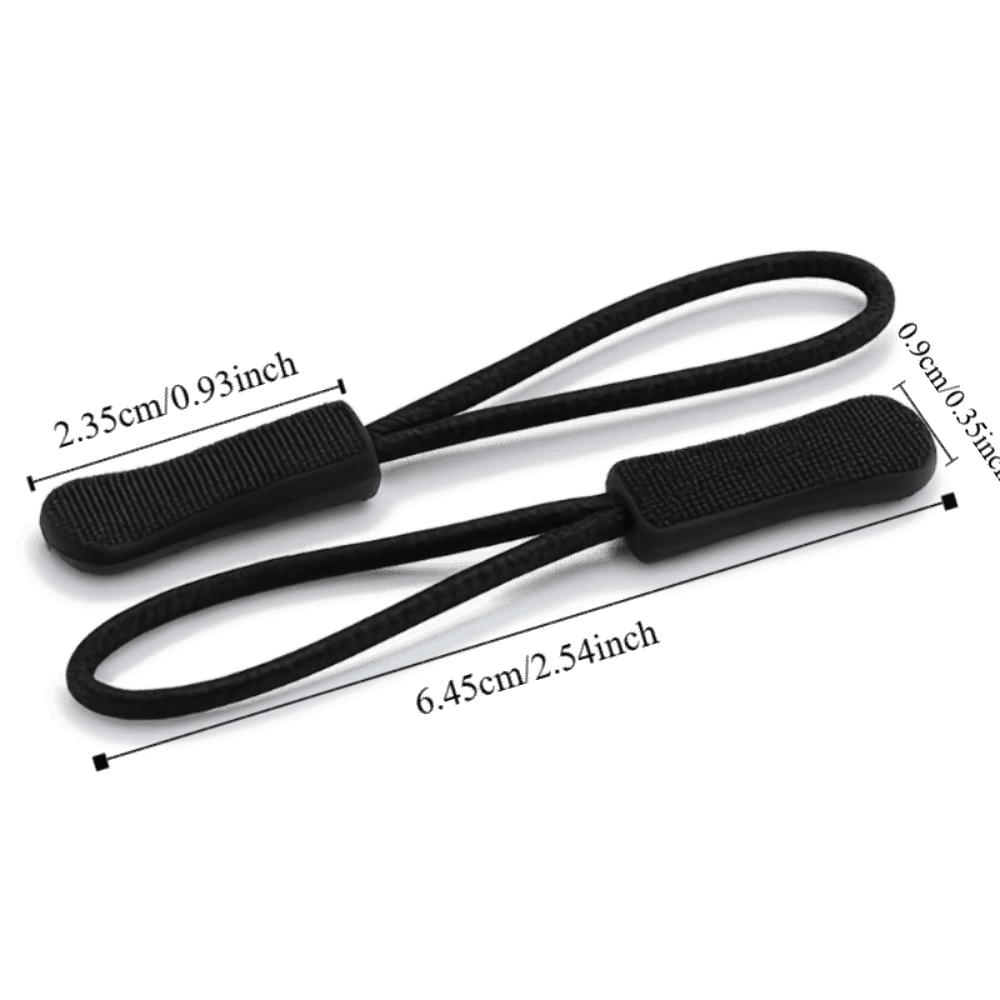 150 Pcs Strong Polyester Cord Zipper Pulls Lock Mechanism Slider Cord Rope Puller  for Bag