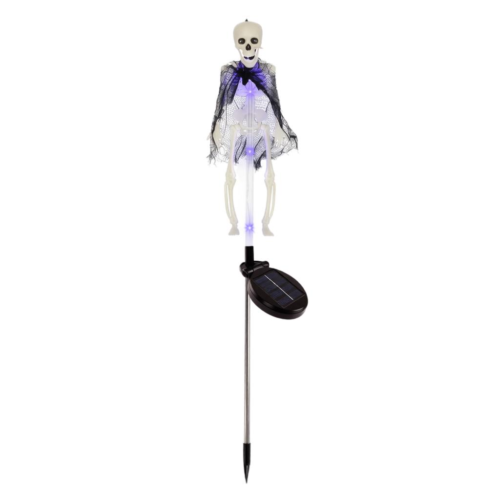 Solar Powered Outdoor Skeleton Stake Light for Halloween Party Yard Garden Lawn Decoration Waterproof Festival Ornament