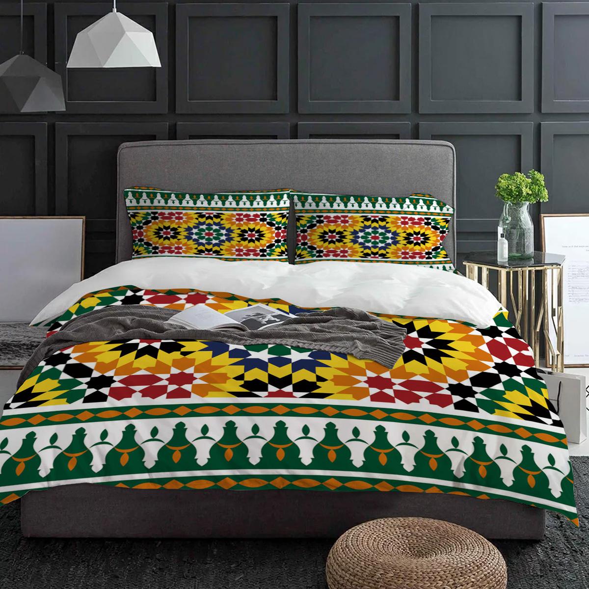 

Художественные цвета Цветы Звезда Комплект постельного белья 3 предмета Пододеяльник Наволочка Детский Взрослый Покрывало Комплект для двуспальной кровати Домашний текстиль EU single(135x200cm)