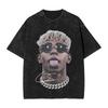 Lamine Y-Yamal T Shirt Hip Hop Washed Short Sleeve T-Shirts Football Soccer Novelty Men Women Tops Streetwear Printed Tee Shirt