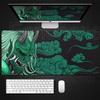 Black Ghost Face Nonslip Mouse Pad Gamer Desk Mat HD Print Japanese Samurai Devil Mask PC Gaming Accessories Computer Table Pad