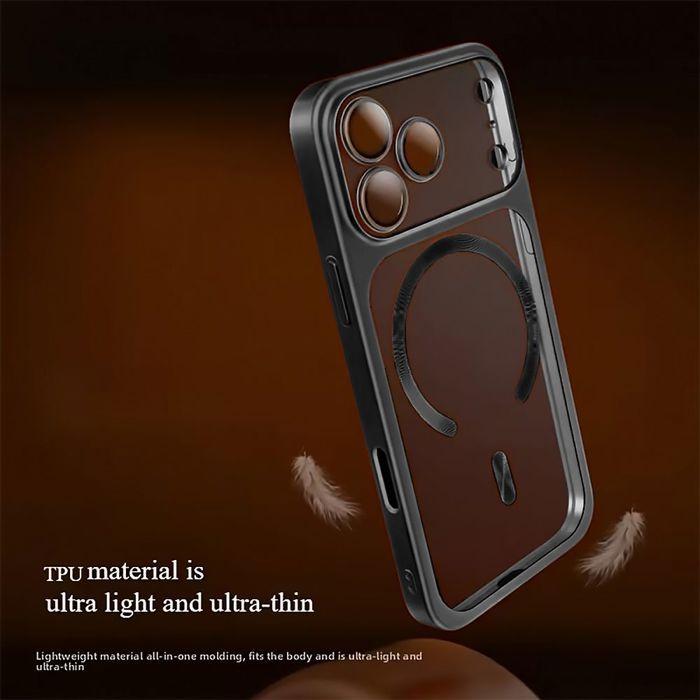 Coque + 2 Verres Trempés pour iPhone 18 Pro Max, Antichoc Protection avec Cercle Magnétique Noir