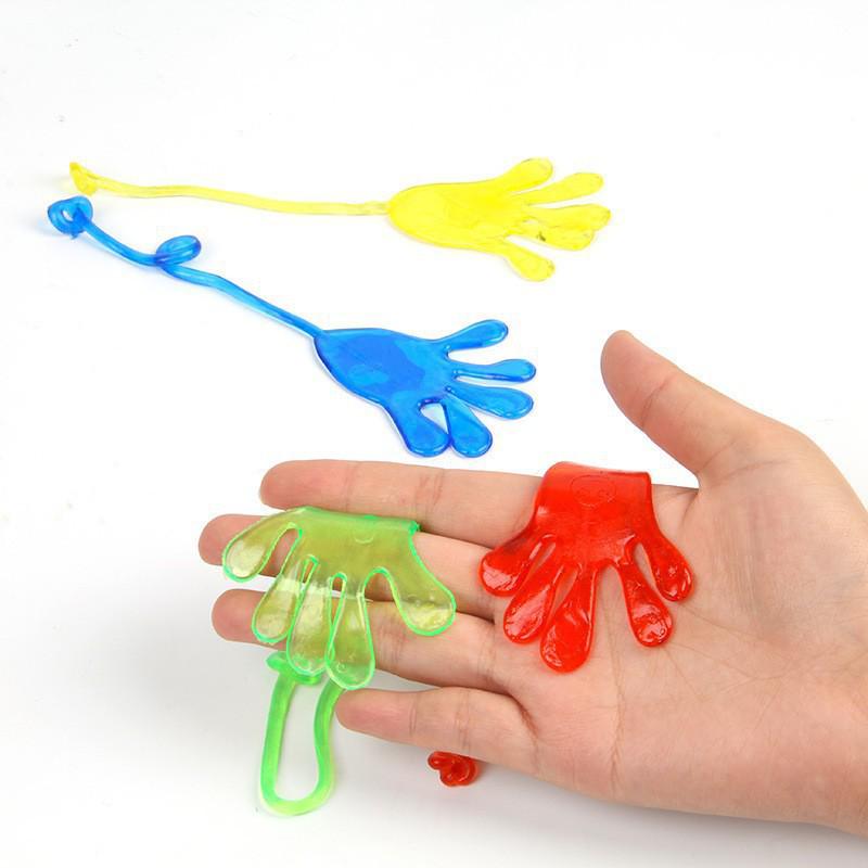 Nostalgic Wall Climbing Sticky Hand Toy - TPR Slap & Vent Prank