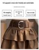 Air Layer Suede Plush High Waist Petite Slimming A-Line Skirt - 2025 Autumn/Winter Collection
