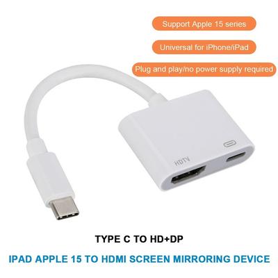 4K 1080P Type C To HDMI Compatible Projection Cable Adapter Audio Sync HD Screen Connector For Type C To HDMI-Compatible Adapter