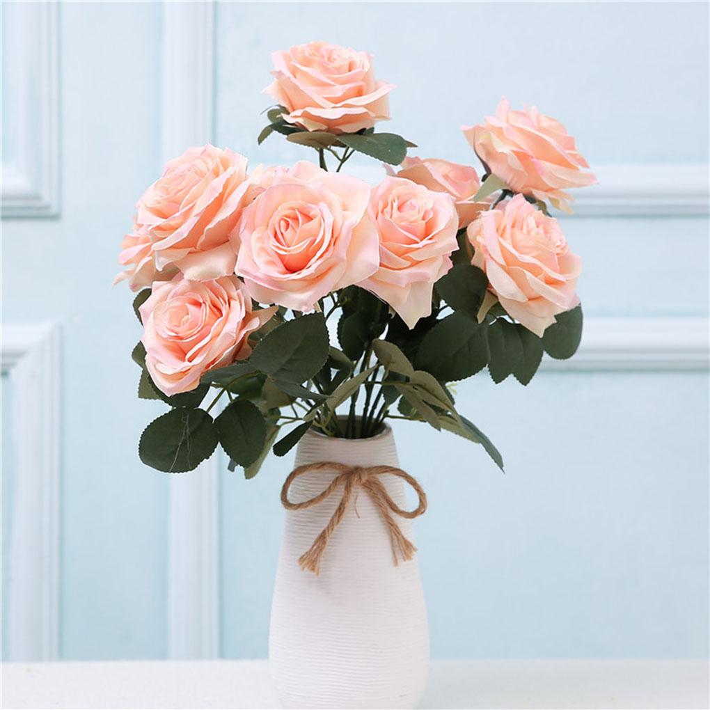 Kunstbloemen Boeket Kunst Rozen Huis Kantoor Decor