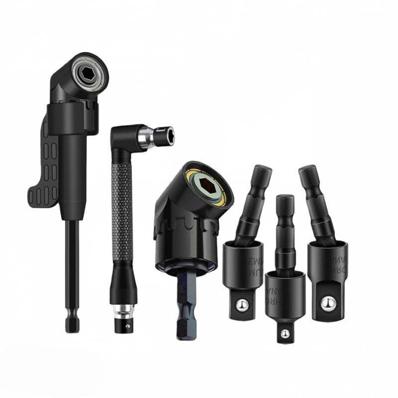 105° Screwdriver Bit & 360° Universal Joint Extension Rod with Colored Steel Ball Joint