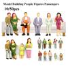 10/50pcs 1:25/1:30/1:300 Scale Model Building People Mixed Color Assorted Poses Figures Passengers Multistyles