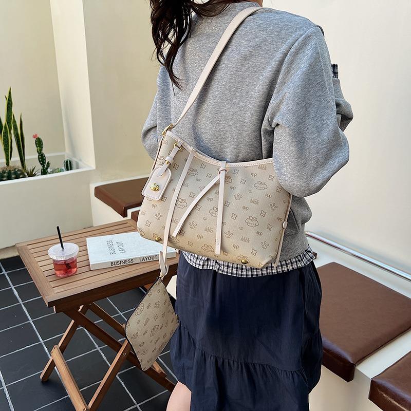 Tasche mit großem Fassungsvermögen Damen Herbst und Winter vielseitig neu lässig Retro Schulter Umhängetasche Pendler Tragetasche