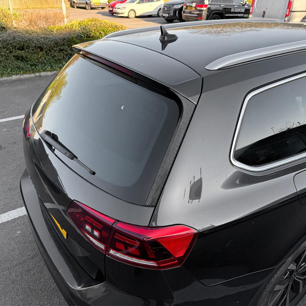 Car Rear Window Spoiler Side Wing Cover Trim For Volkswagen Passat B8 B8.5 Travel Edition 2015-2023