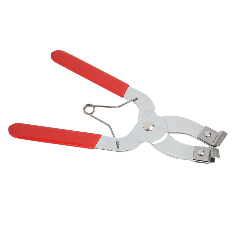 Red Plastic Grips Piston Ring Expander Pliers Heavy Duty Piston Ring Compressor  Auto Repair