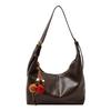 Retro Tote Bag Women's Autumn New Fashion Simple Large Capacity Underarm Dumpling Bag Shoulder Messenger Bag