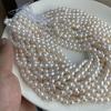 5-6mm Freshwater Pearl Necklace: Smooth, Bright, Fine Luster, Slight Blemishes - Perfect for DIY Jewelry Making.
