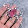 Pink Thulite Gemstone Handmade 925 Sterling Silver Bracelet 7-8" M-2729