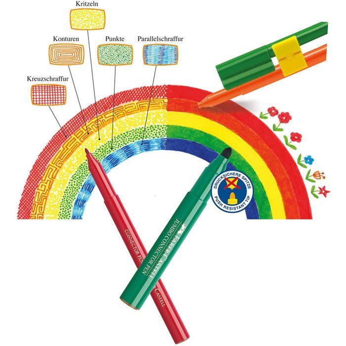 Matériel D'écriture - Faber-Castell - 155579 - Multicolore - Rouge - 80 Pièces