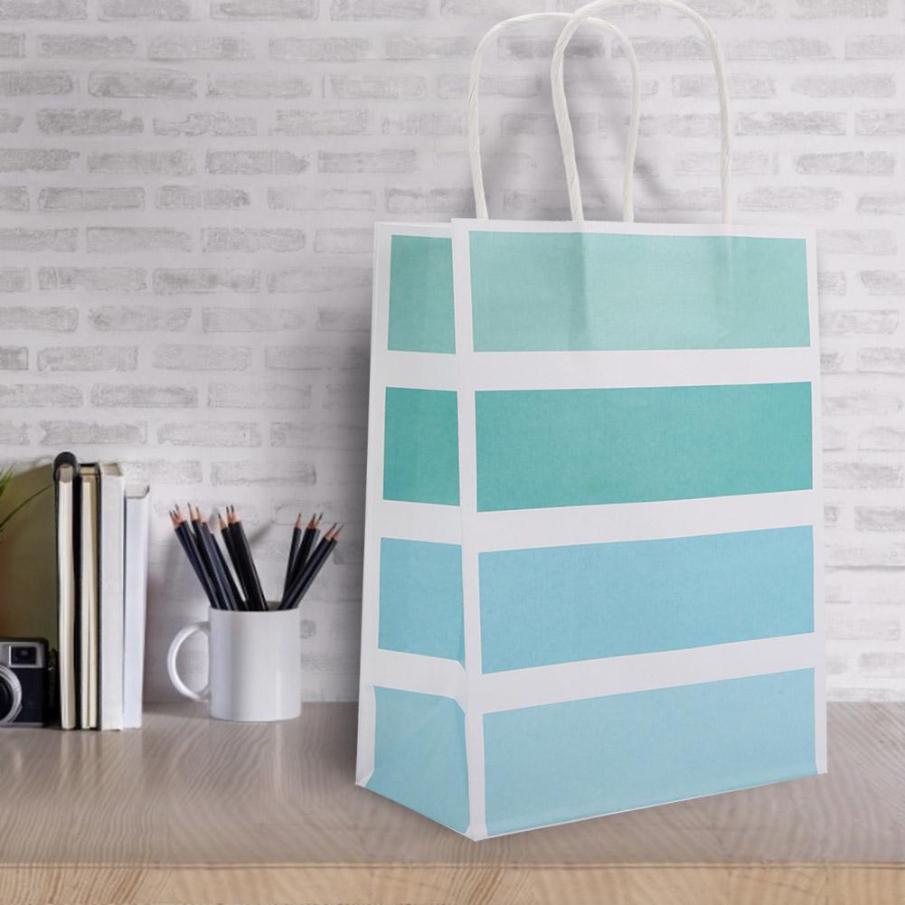 25 Stück Geschenktüte Kraftpapier für Hochzeit Gastgeschenktüte mit Henkel Rosa