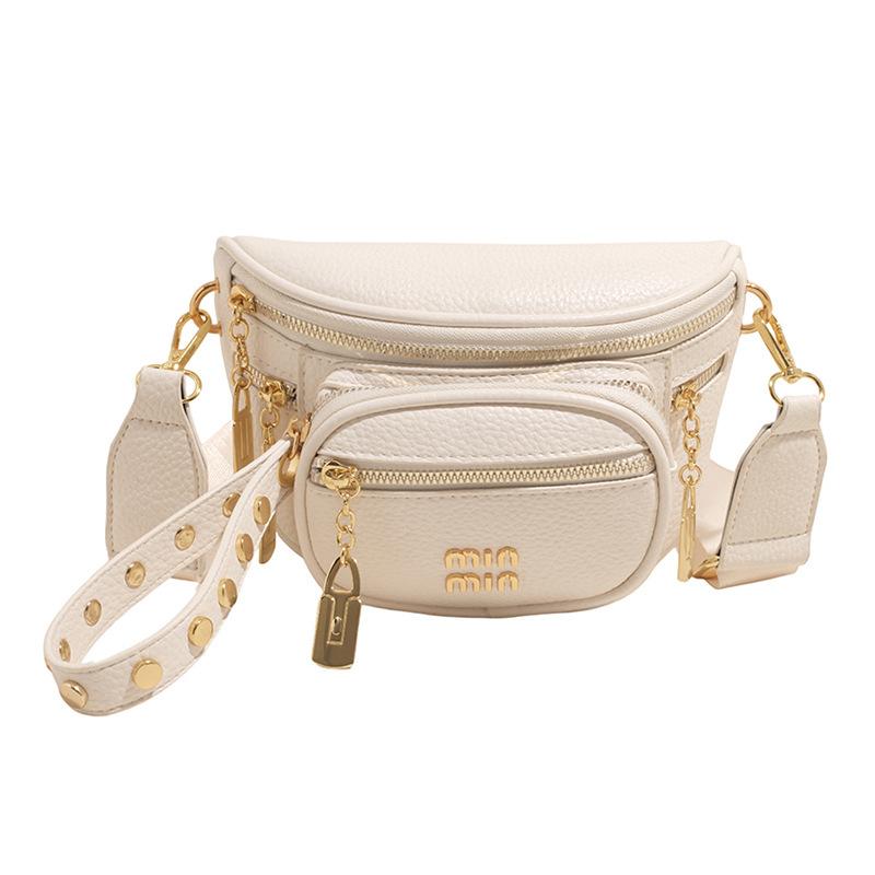 Niche design retro small bag bag women's 2025 new casual fashion crossbody bag outdoor chest bag simple shoulder bag