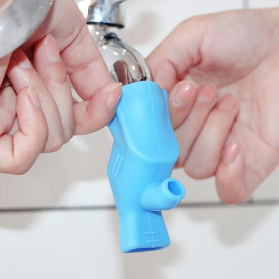 Eye-catching Water Diverter Smell-less Children Hand Washing Device Guide  Faucet Extender