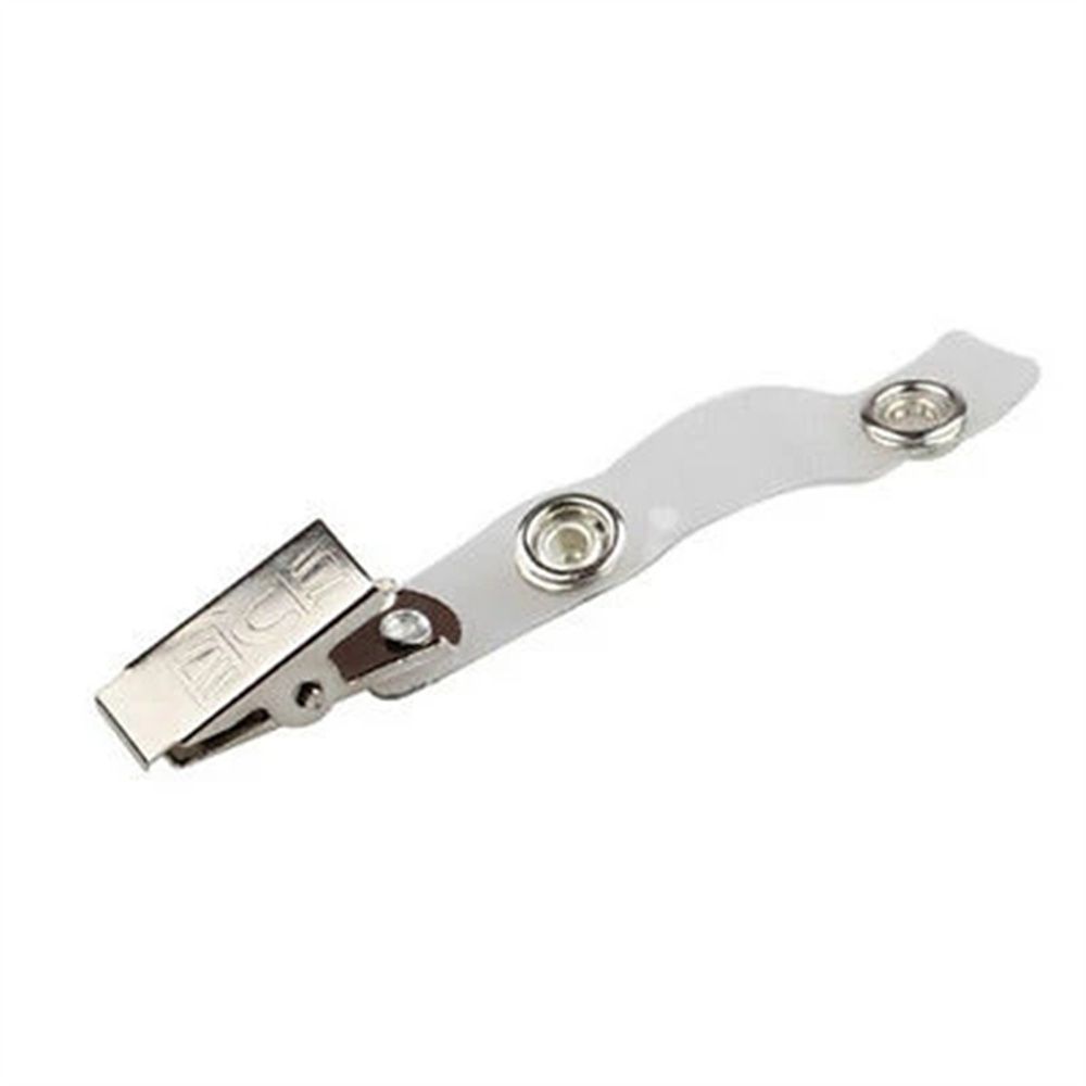 steel Metal Key Card Holder ID Card Clips Card Clip Holders Badge Reel Clips Badge Holder Clip