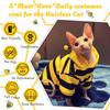 QBLEEV Sphynx Cat Clothes Honeybee, Cat Costumes for Cats Only, Hairless Cat Sweaters Warm Kitten Pullover Shirt, Cat's Pajamas Jumpsuit Apparel, Cat