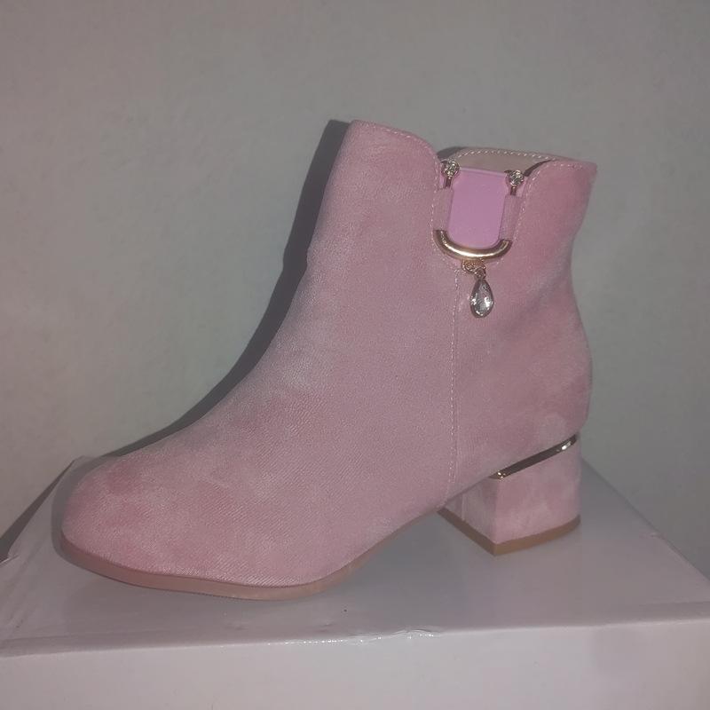 Fashion Women's Autumn and Winter Boots Rhinestone Single Boots Thick Heel Mid-heel Short Boots Frosted Winter Plus Velvet