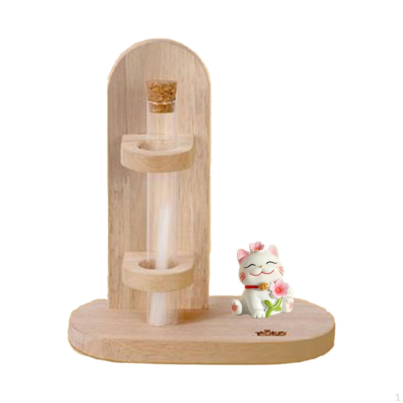 

Коробка для хранения коллекционных кошачьих усов из прозрачного стекла и дерева, памятные усы Style B