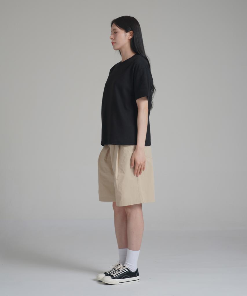 Noming Loose Fit Crop Easy Short Sleeve - Black