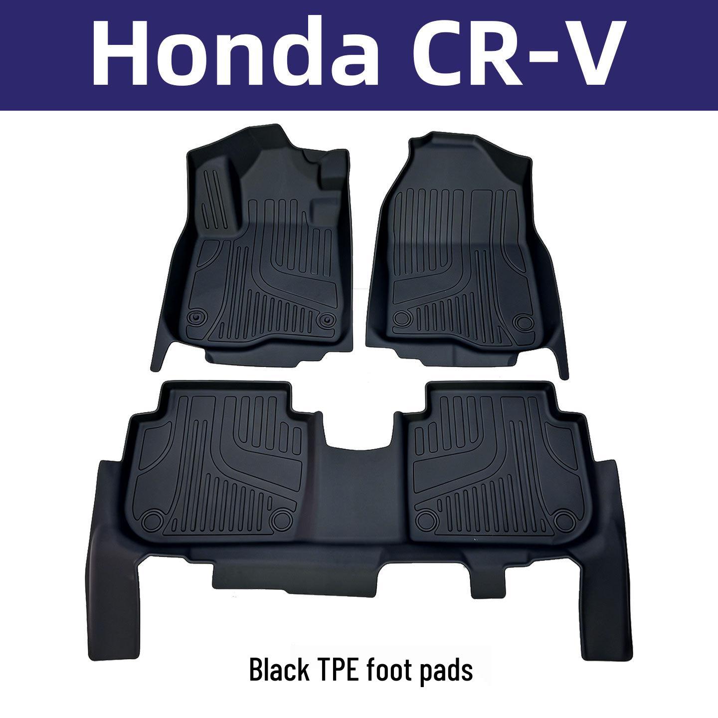 

Honda CR-V TPE Interior Floor Mats: Double-Layer, Wear-Resistant Foot Protection. 2017-2022 CR-V