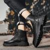 Fashion With Fur Leather Dress Business Men Men's Boots Ankle Genuine Leather Boots Men Winter Shoes Motorcycle Boots For Man