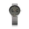 BERING Men's & Women's (Unisex) Watch, Japan Exclusive, Brown Calf Leather & Silver Stainless Steel with Mesh Strap, Sapphire Crystal, Changes 14236-0