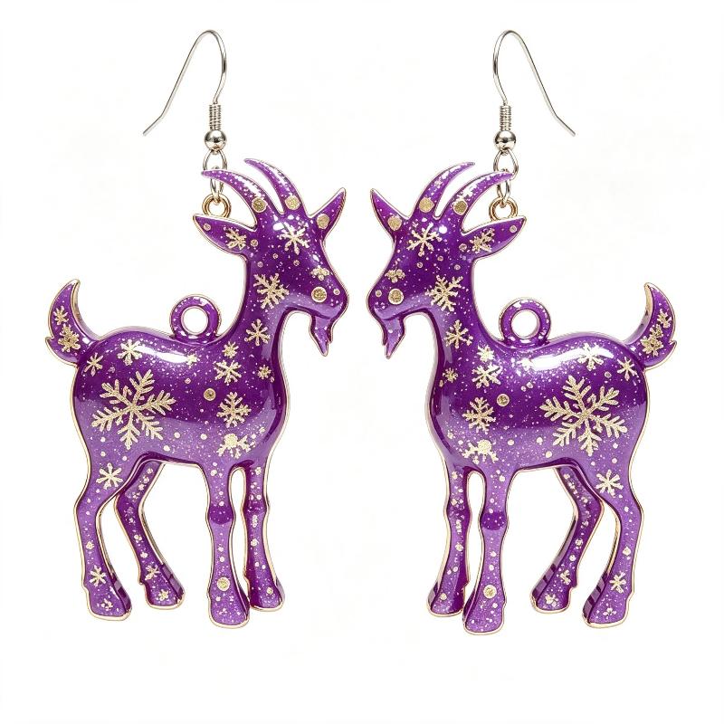 Cartoon Sheep Earrings 1 Pair 2D Flat Acrylic Animal Jewelry Hypoallergenic for Animal Lovers Party Wear Perfect Gift