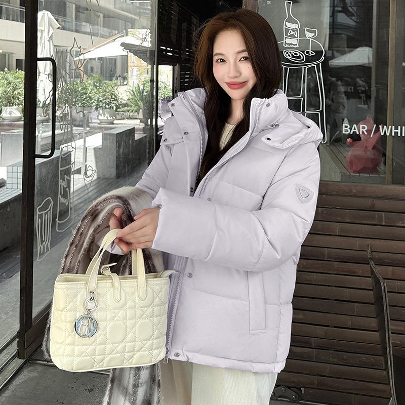 Short Down Cotton-padded Clothes for Women's Winter New Small Loose Bread Clothes Thickened Cotton-padded Jacket