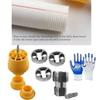 PVC Pipe Threader Kit Includes 3 Die Sizes Versatile PVC Pipe Thread Maker Tool Set Simple Operate for Electric Drill