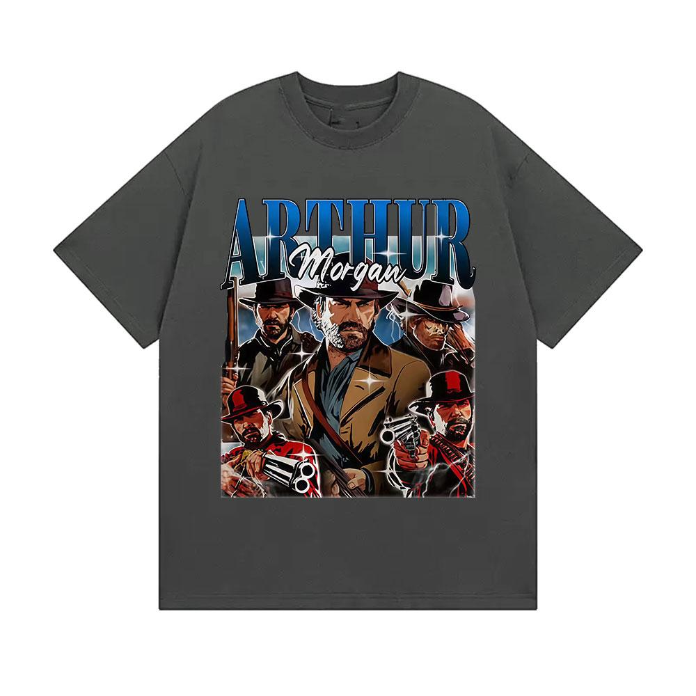Limited Arthur Morga Red Dead Redemption 2 Graphic TShirt Men Women Unisex Fashion Cotton Short Sleeve T Shirts Y2k Streetwear